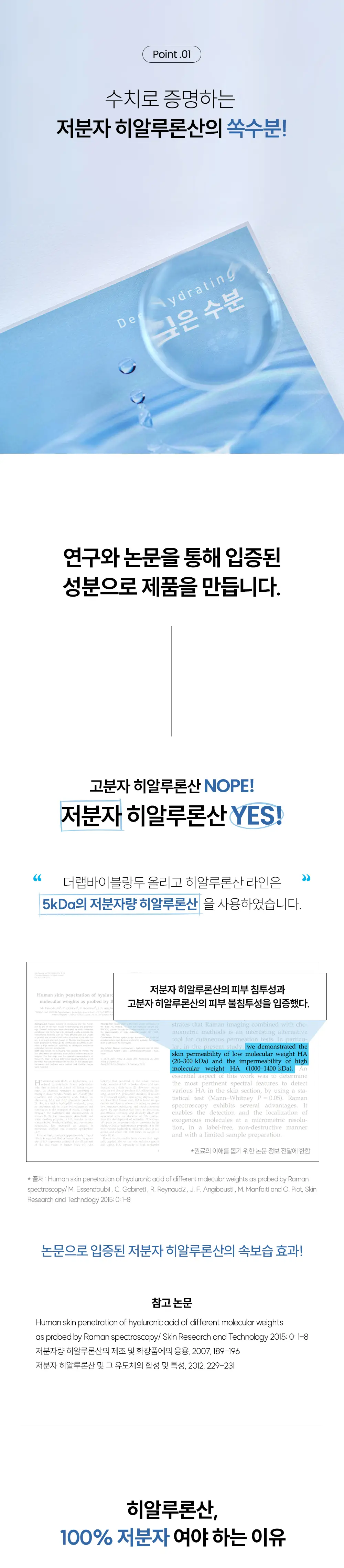 [즉각수분/1일1팩] 더랩바이블랑두 올리고 히알루론산 워터리 스킨 마스크 1매 상세페이지 2